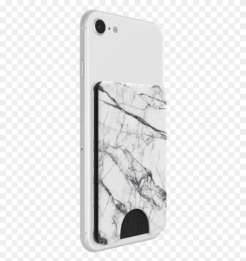 298x831 Popwallet White Marble Popsockets Popwallet White Marble, Mobile Phone, Phone, Electronics HD PNG Download