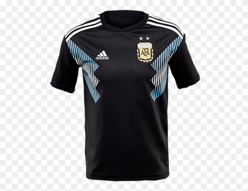 519x585 Descargar Png Por Primera Vez Argentina Utilizar Una Camiseta Negra Argentina, Clothing, Apparel, Shirt Hd Png