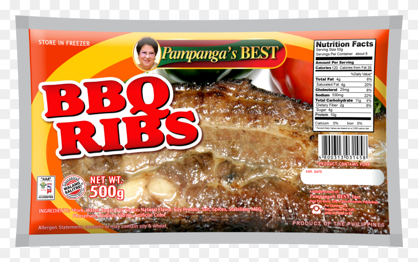 1465x879 Pork Barbecue Ribs 500g Pampangas Best, Poster, Advertisement, Person HD PNG Download