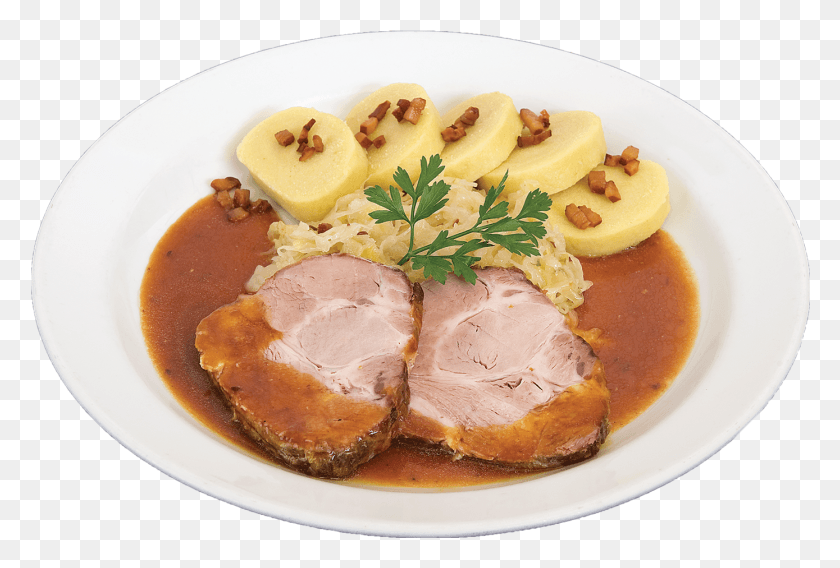 1389x906 Pork Neck Farmer Style Peen Krkovice Po Selsku, Meal, Food, Dish HD PNG Download