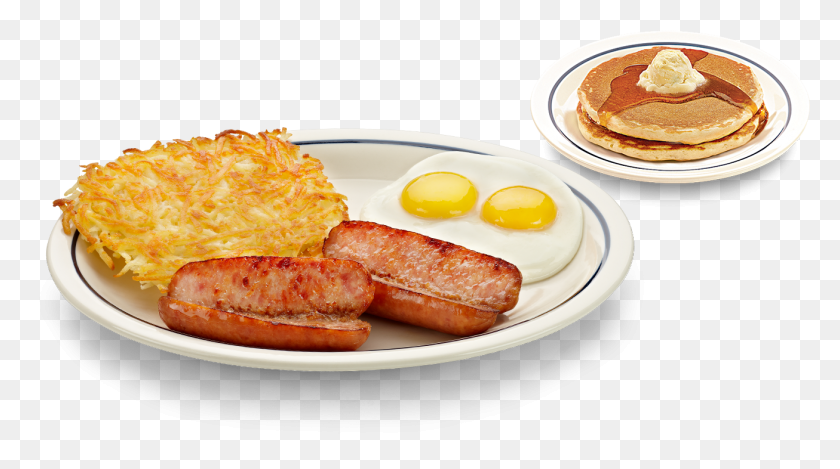 1306x686 Pork Sausage Links Ihop, Breakfast, Food, Bread HD PNG Download