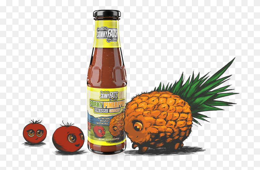 706x490 Porky Pineapple Skinnyfats, Food, Ketchup, Beer HD PNG Download