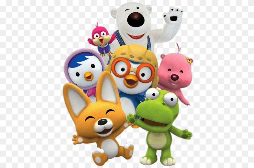 Pororo Characters, Plush, Toy, Teddy Bear PNG