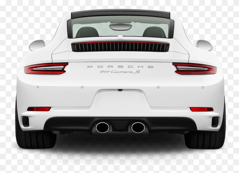 1392x979 Porsche 911 2017 Вид Сзади, Автомобиль, Транспортное Средство, Транспорт Hd Png Скачать