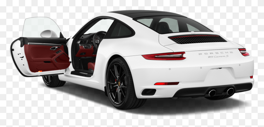 1587x702 Porsche 911 2018 Atrás, Neumático, Coche, Vehículo Hd Png