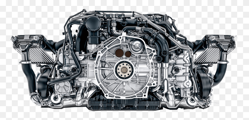 1701x758 Porsche 911 Twin Turbo Engine, Мотор, Машина, Наручные Часы Png Скачать