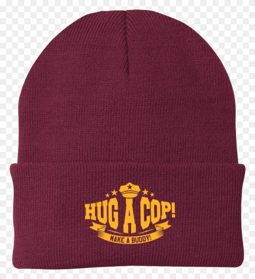 1041x1146 Port Authority Knit Cap Hug A Cop Beanie, Clothing, Apparel, Rug HD PNG Download