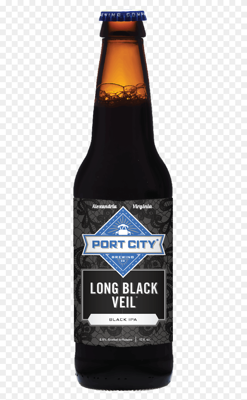 343x1303 Port City Brewing Для Выпуска Long Black Veil Black Port City Long Black Veil, Напиток, Напиток, Алкоголь Png Скачать