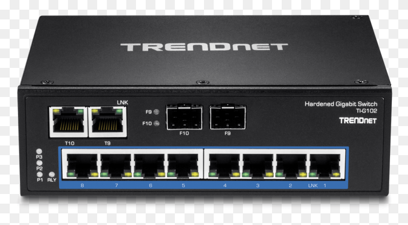 1001x519 Port Hardened Industrial Gigabit Din Rail Switch Ti, Electronics, Router, Hardware HD PNG Download