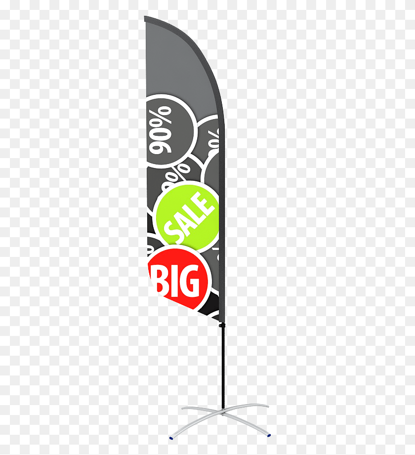 259x861 Portable Beach Flag Pole Base Curved Iron Cross Base Banner, Phone, Electronics, Mobile Phone HD PNG Download