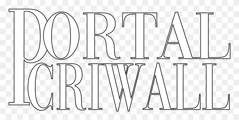 1638x759 Portal Criwall Line Art, Text, Alphabet, Word HD PNG Download