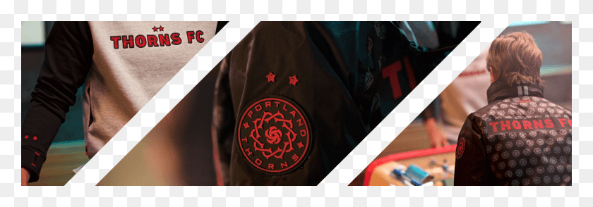 1800x541 Portland Thorns Collaboration With Live Breathe Futbol Emblem, Clothing, Apparel, Person HD PNG Download