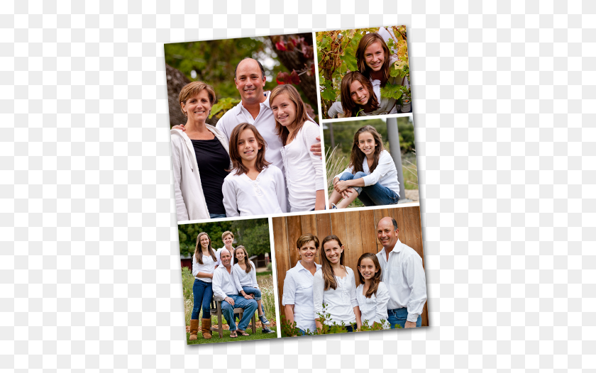 389x466 Portrait 5 Photo Collage Family, Poster, Advertisement, Person HD PNG Download