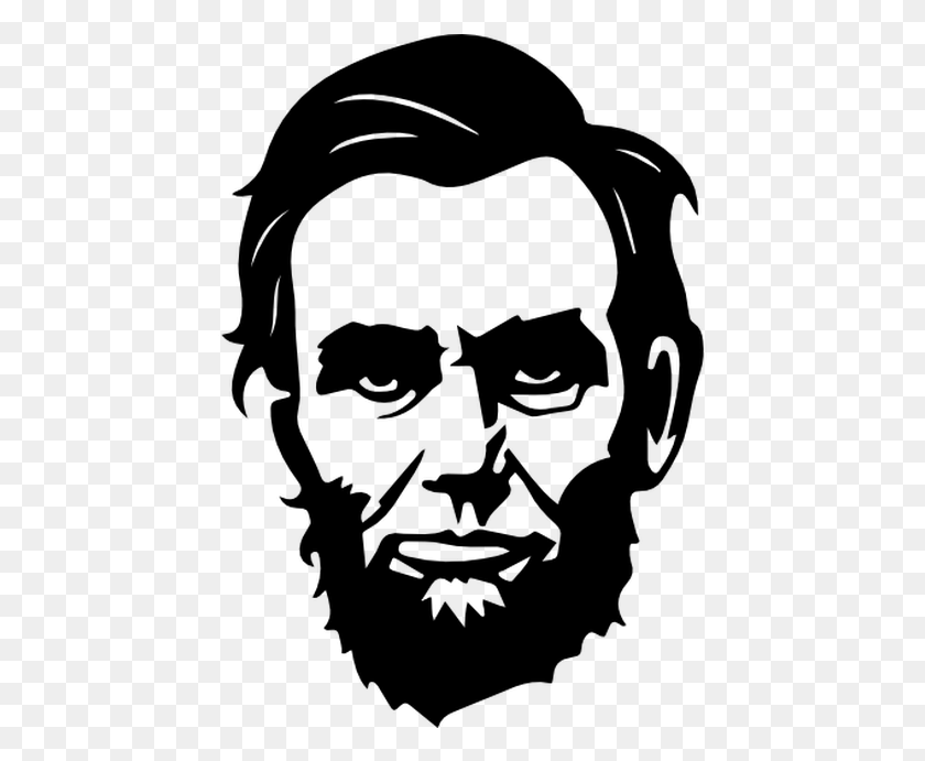 445x631 Portrait Of Abraham Lincoln United States Clip Art Abraham Lincoln Clipart Black And White, Gray, World Of Warcraft HD PNG Download