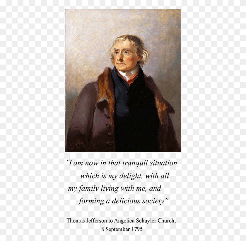 397x761 Portrait Of Thomas Jefferson By Thomas Sully Angelica And Thomas Jefferson, Person HD PNG Download