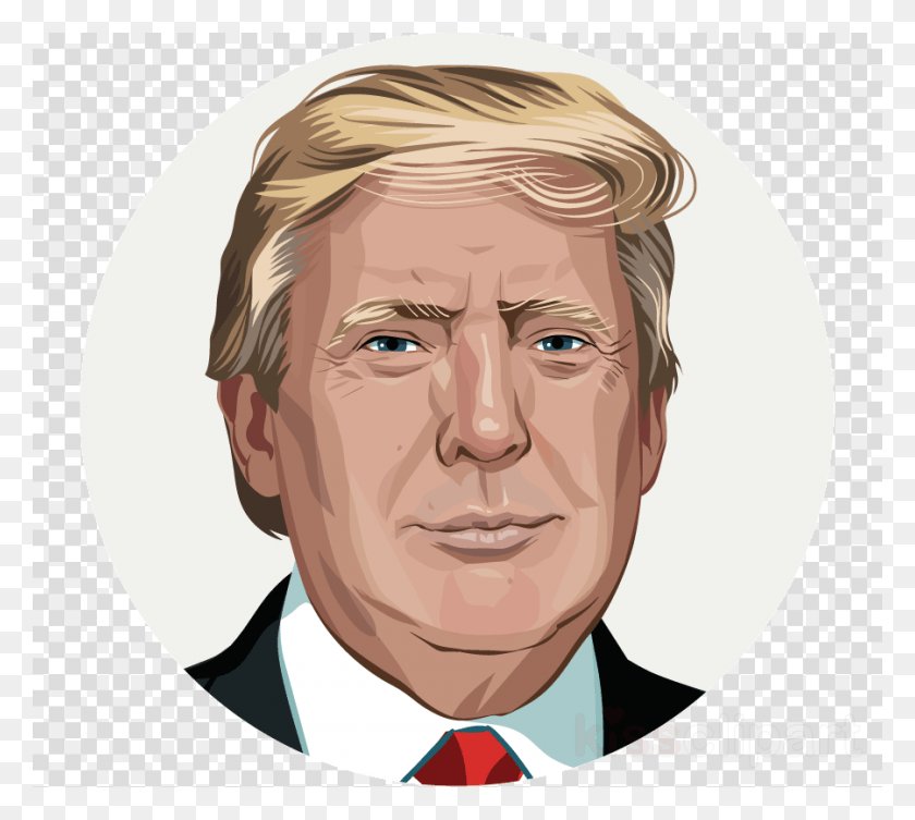 900x800 Portret Donald Trump Clipart Donald Trump United States We Bare Bear, Face, Person, Human HD PNG Download