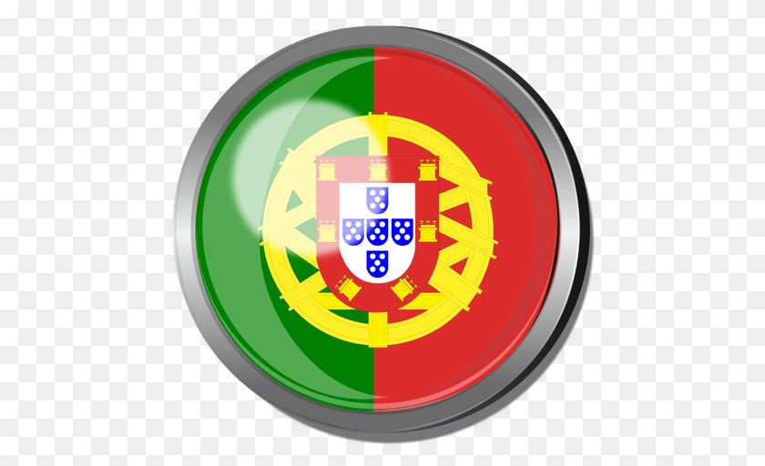 512x512 Portugal Flag Badge, Armor, Shield, Disk Sticker PNG