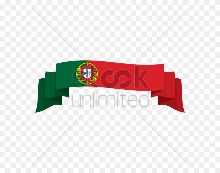 600x600 Portugal Flag Banner Vector Image Portuguese Flag Banner, Text, Label, Symbol HD PNG Download