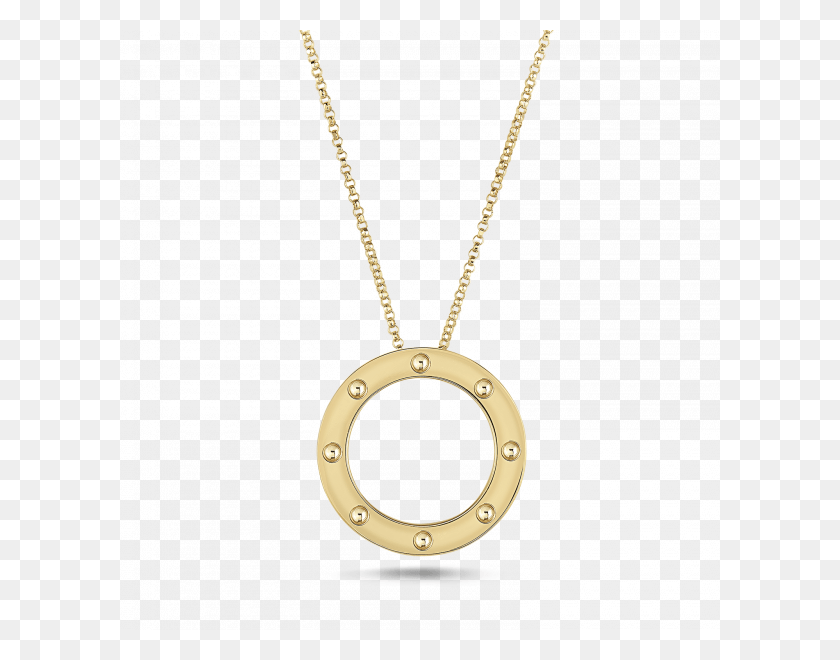 600x600 Pos Moi Circle 21mm Penadant In 18kt Yellow Gold On, Locket, Pendant, Jewelry HD PNG Download
