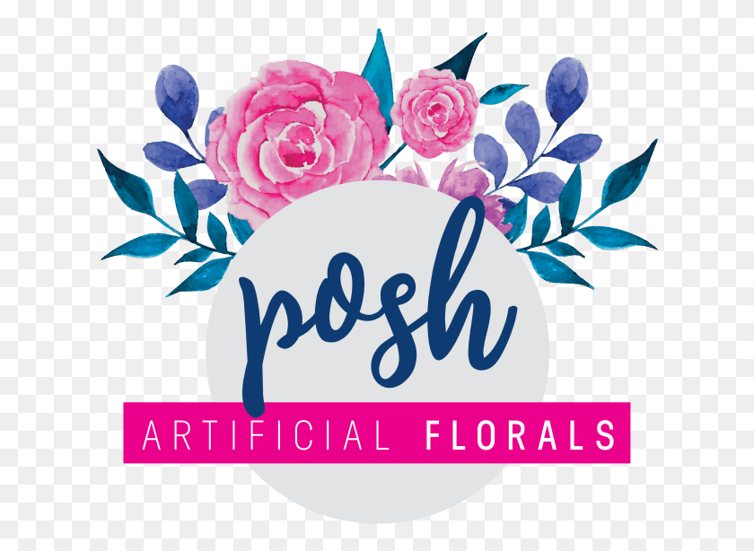 628x554 Posh Artificial Florals Logo Niloofar Logo, Graphics, Floral Design HD PNG Download