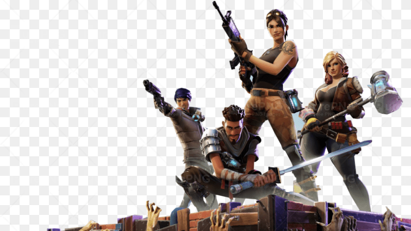 Posing Fortnite Thumbnail Template Transparent Fortnite, Adult, Weapon, Sword, Person PNG