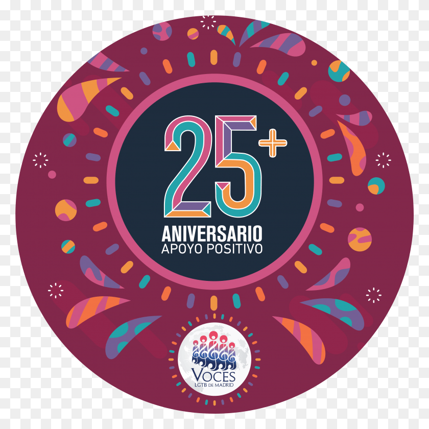 3543x3543 Descargar Png Positivos Dcadv39S Celebración Del 25 Aniversario, Etiqueta, Texto, Logo Hd Png