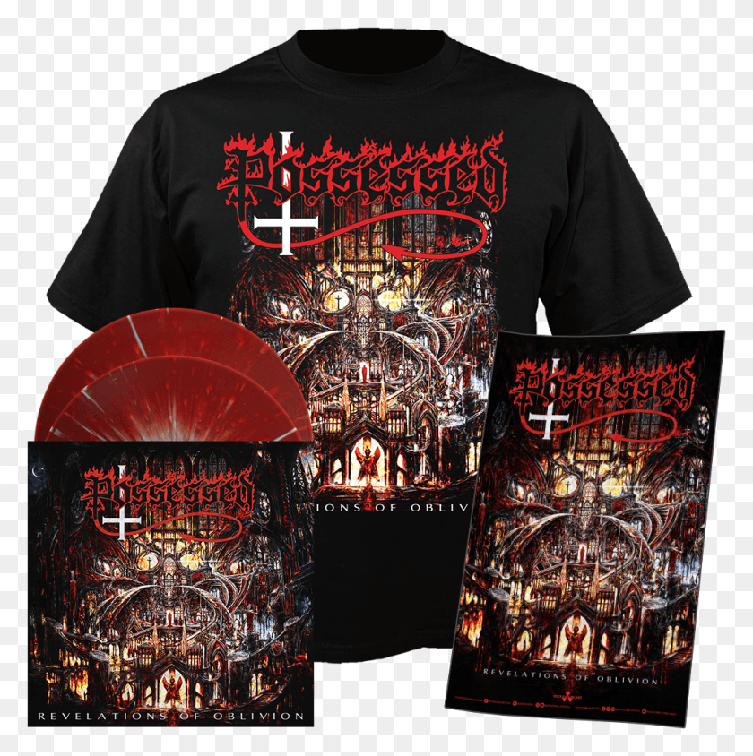 984x990 Possessed Revelations Of Oblivion Lp Ts Xl Bundle Possessed Seven Churches, Clothing, Apparel, Person HD PNG Download