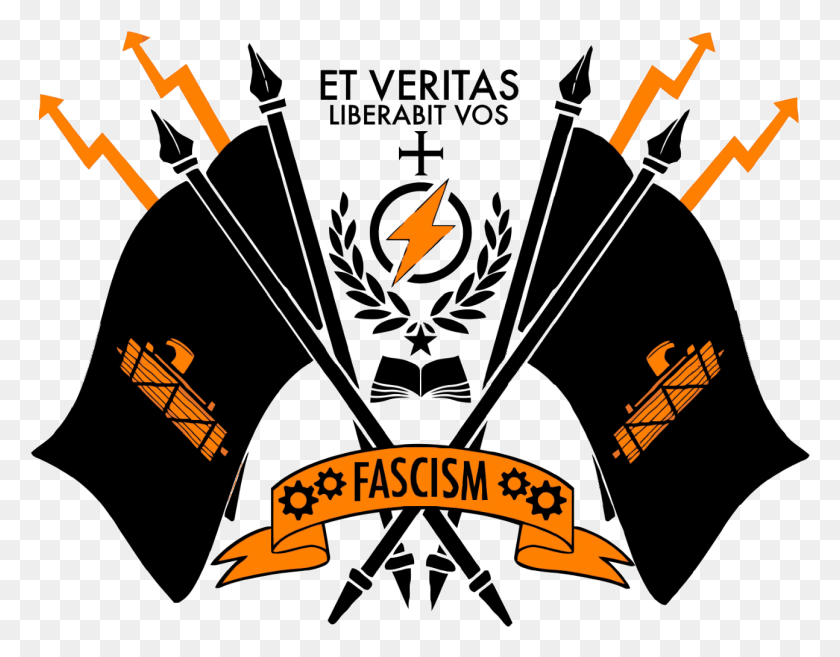 1294x992 Descargar Png Post Et Veritas Liberabit Vos Fascismo, Símbolo, Emblema, Logo Hd Png