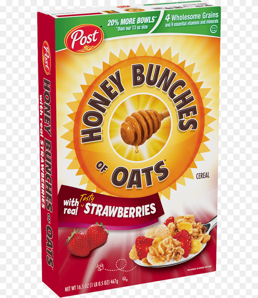 600x969 Post Honey Bunches Of Oats Honey Roasted, Food, Snack, Dessert, Pastry PNG