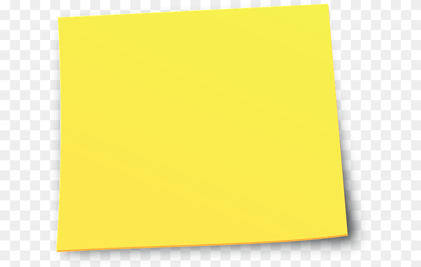 Post It Note Yellow, White Board Sticker PNG
