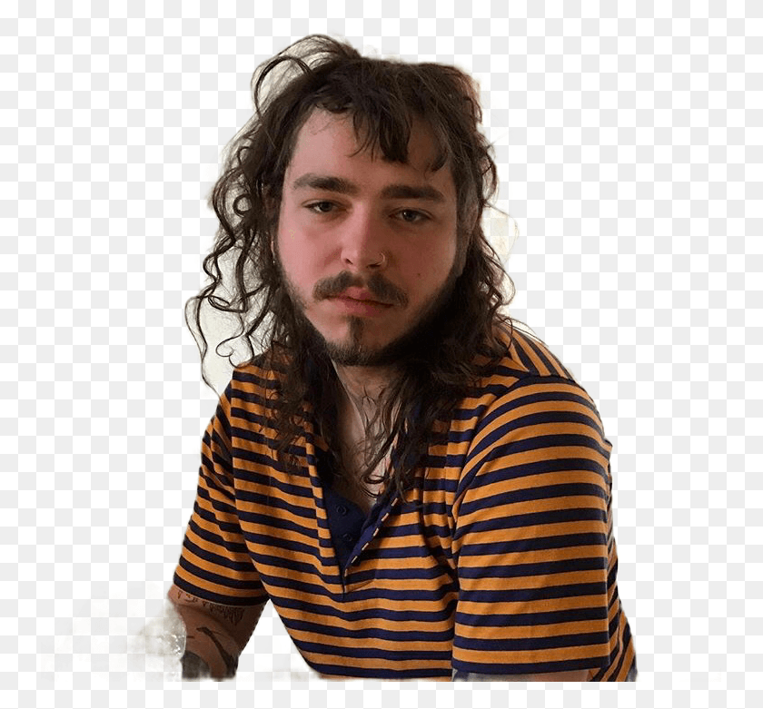 749x721 Post Malone Transparent Sticker Post Malone Transparent Curly Post Malone Haircut, Person, Human, Clothing HD PNG Download