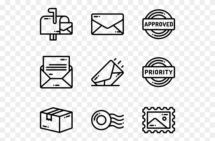 529x493 Post Office Hand Drawn Icon, Gray, World Of Warcraft HD PNG Download