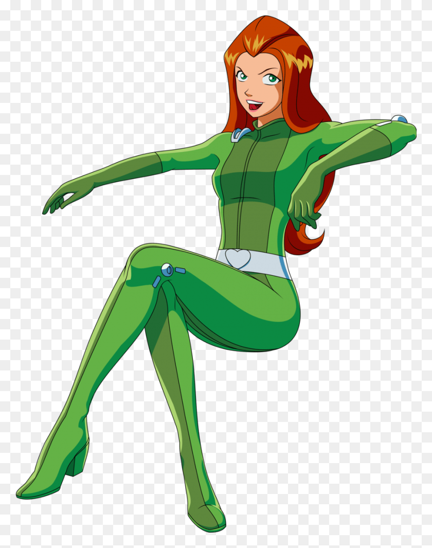 900x1160 Post Totally Spies Sam, Person, Human, Green HD PNG Download