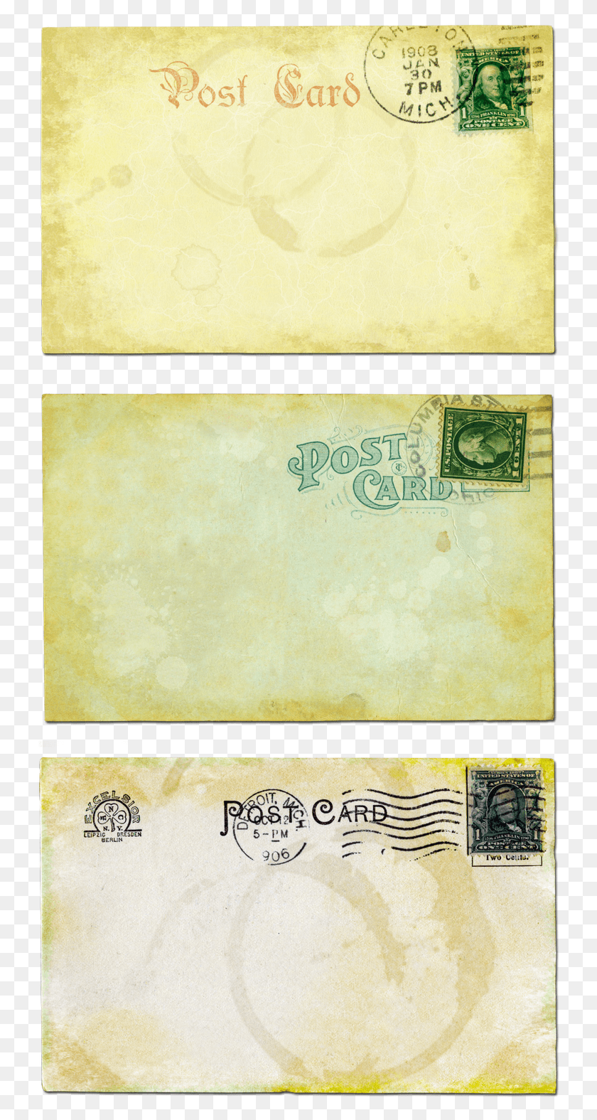 736x1515 Descargar Png Postcardcollection Printables Junk Postcardcollectionpng Escritura A Mano, Sobre, Correo, Postal Hd Png