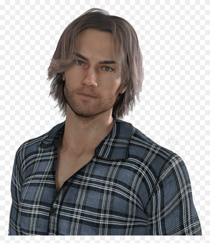 1016x1186 Posted By Rj At Plaid, Person, Human, Shirt Descargar Hd Png