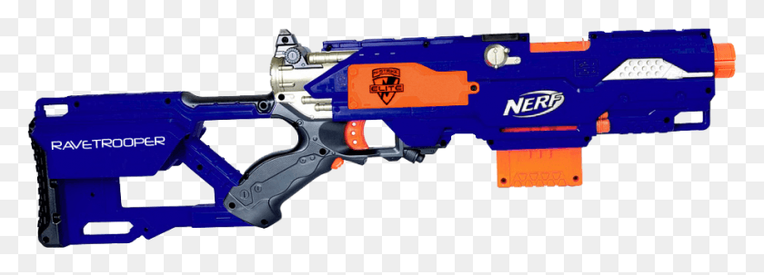 924x288 Размещенное Изображение Полуавтоматический Nerf Longstrike, Игрушка, Пистолет, Оружие Hd Png Скачать