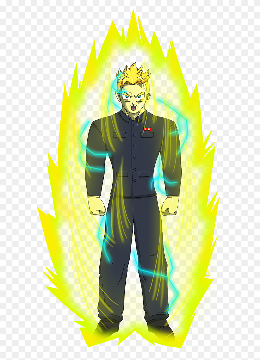600x1105 Posted In A While Dragon Ball Super Saiyan Oc, Person, Graphics HD PNG Download