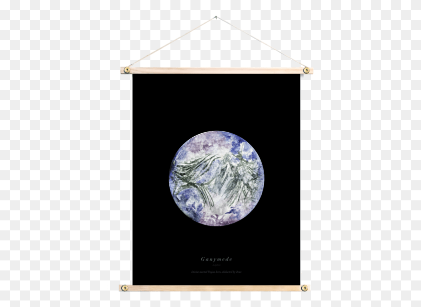 413x553 Плакат, Луна, Космическое Пространство, Ночь Hd Png Скачать