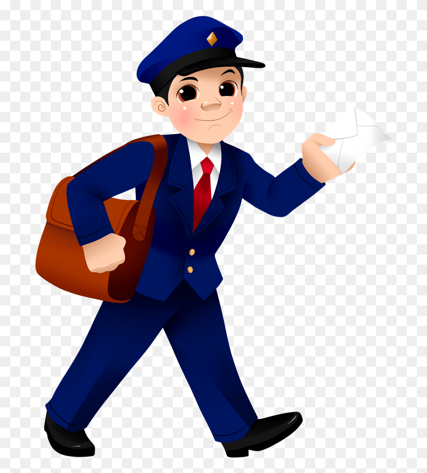 704x869 Postman, Suit, Overcoat, Coat HD PNG Download