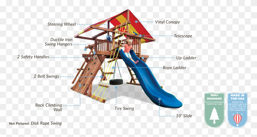 1161x579 Pot O39 Gold Outdoor Play Set Swing, Slide, Toy, Person HD PNG Download