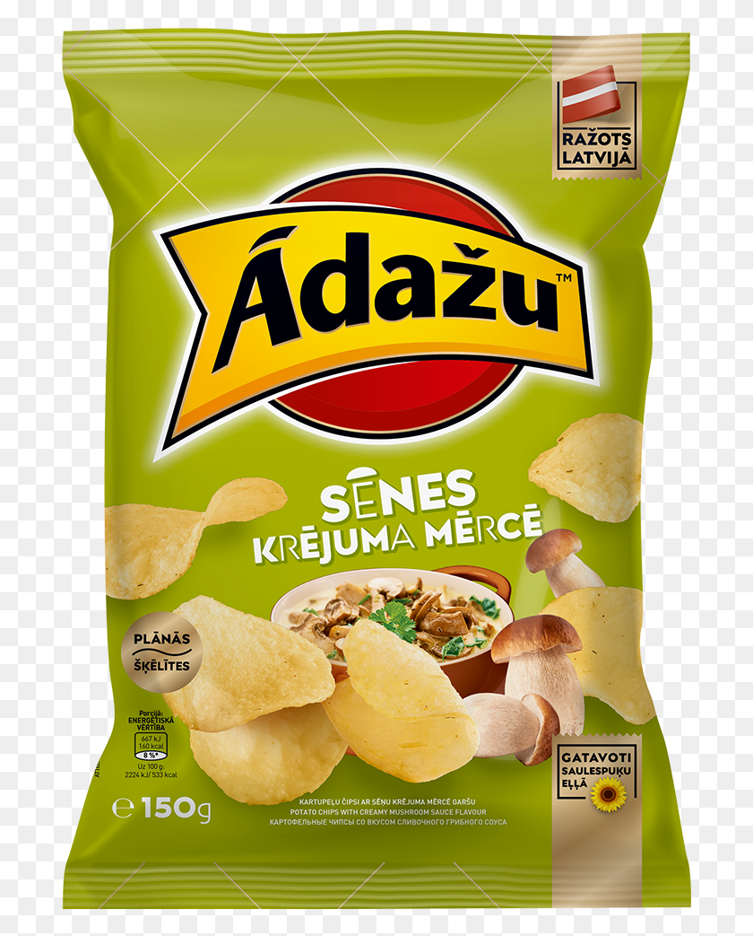 703x983 Potato Chips With Creamy Mushroom Sauce Flavour Chipsi Adazhi, Food, Plant, Snack HD PNG Download