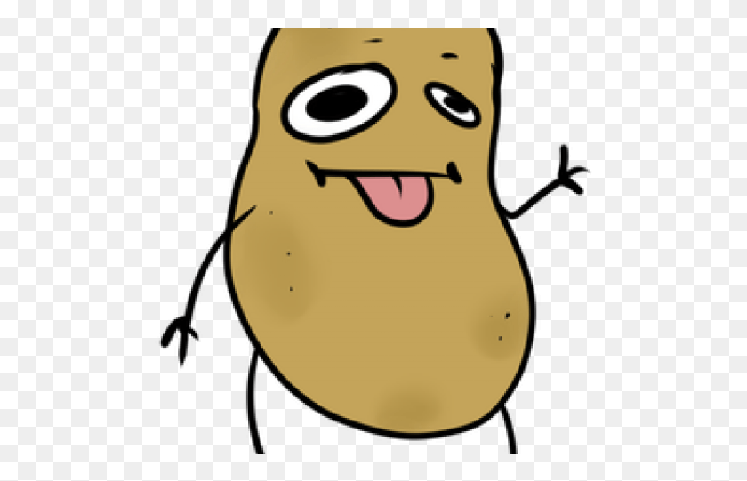 493x481 Potato Clipart Derpy Cartoon, Plant, Vegetable, Food HD PNG Download