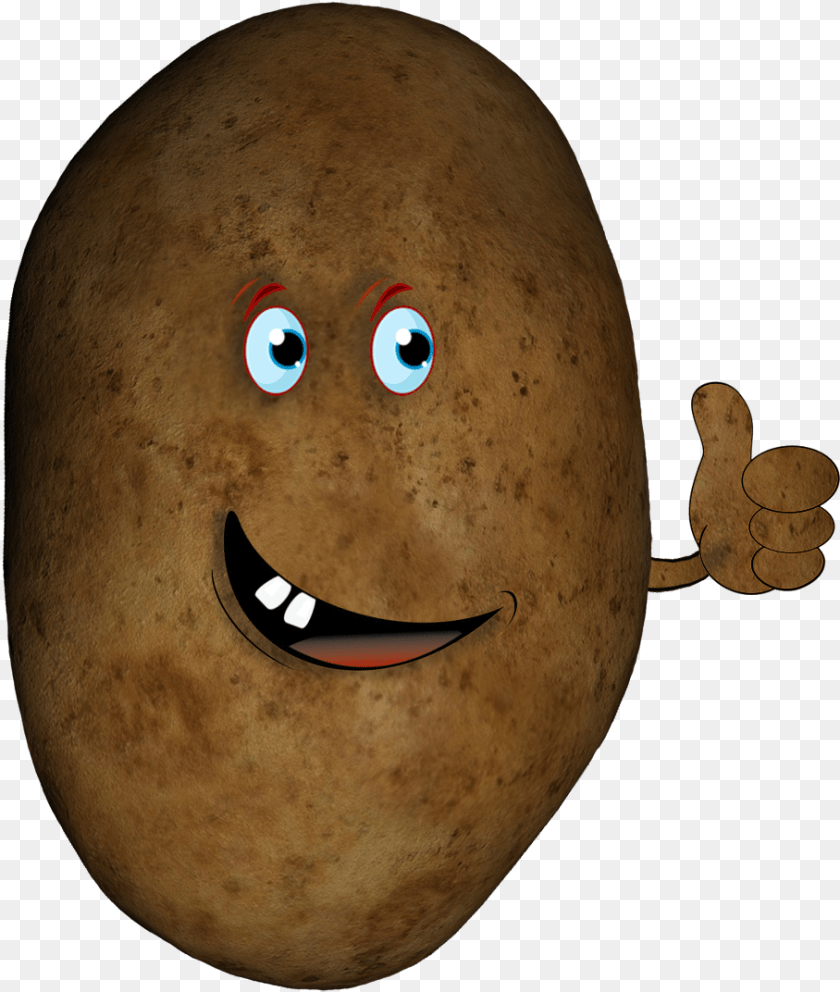 Potato Head With Hand Cartoon, Egg, Food, Plant, Produce Clipart PNG