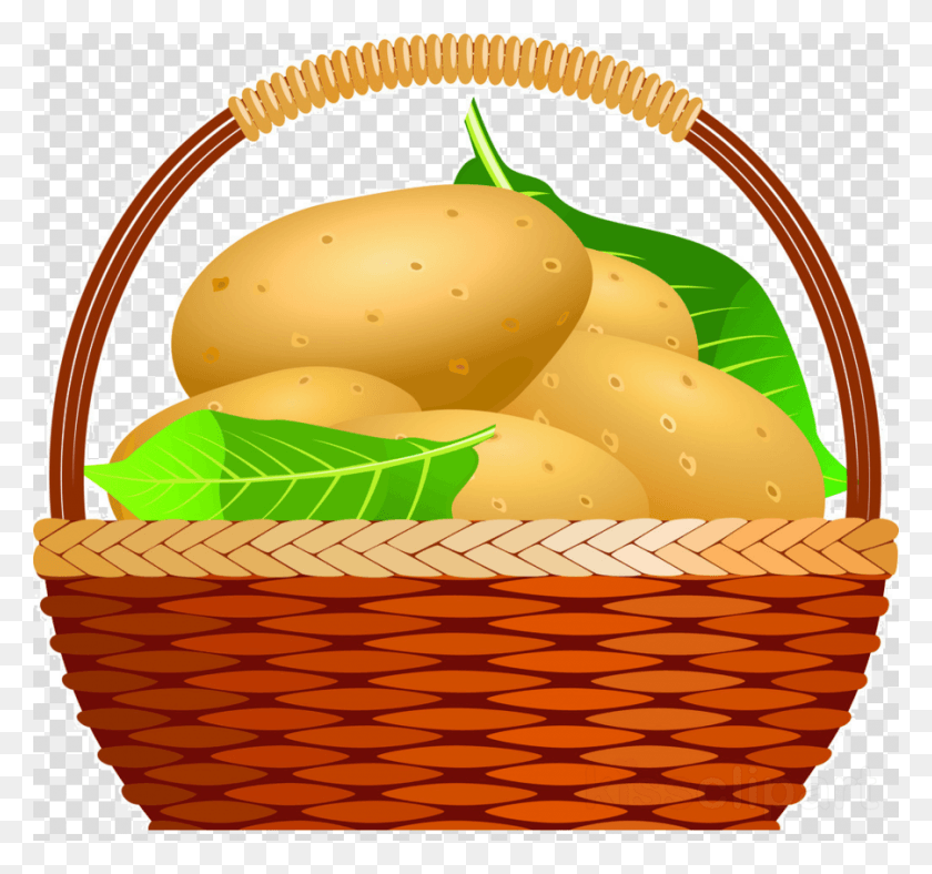 900x840 Potatoes Basket Clipart Royalty Free Clip Art Eye Color Black, Plant, Egg, Food HD PNG Download