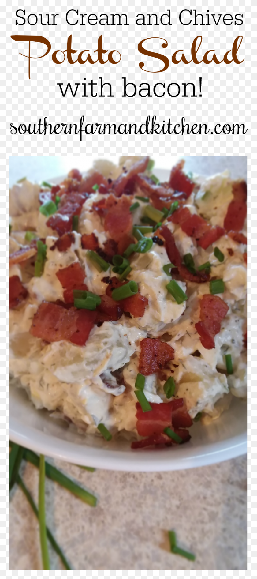 862x2024 Potatosalad Sourcream Chives Bacon Recipes Mashed Potato, Plant, Food, Meal HD PNG Download