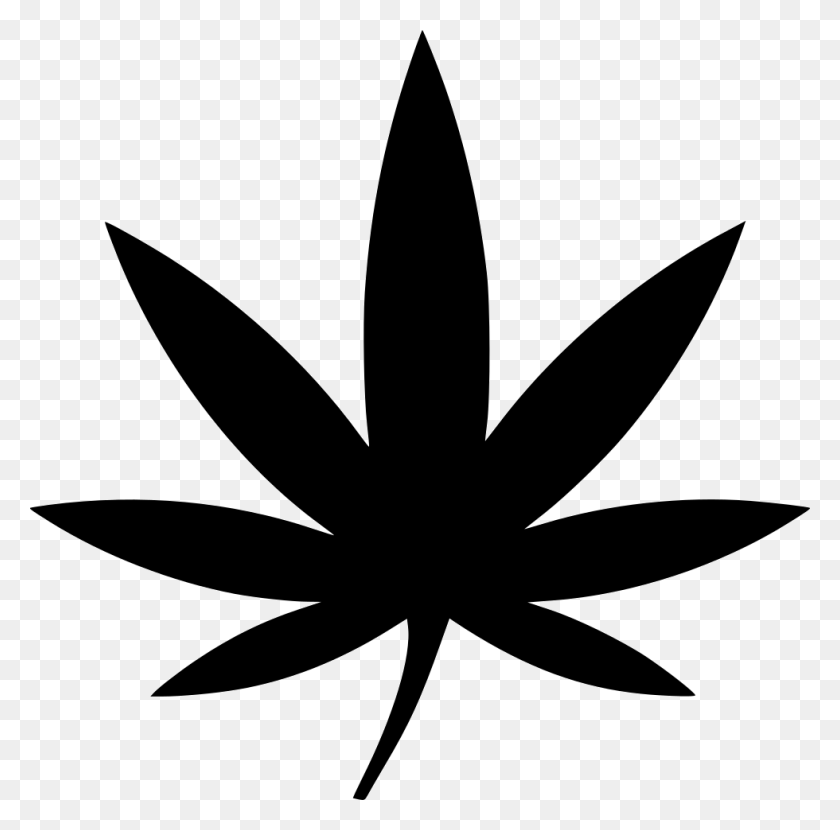 980x968 Potleaf Comments Weed Sign, Stencil, Symbol HD PNG Download