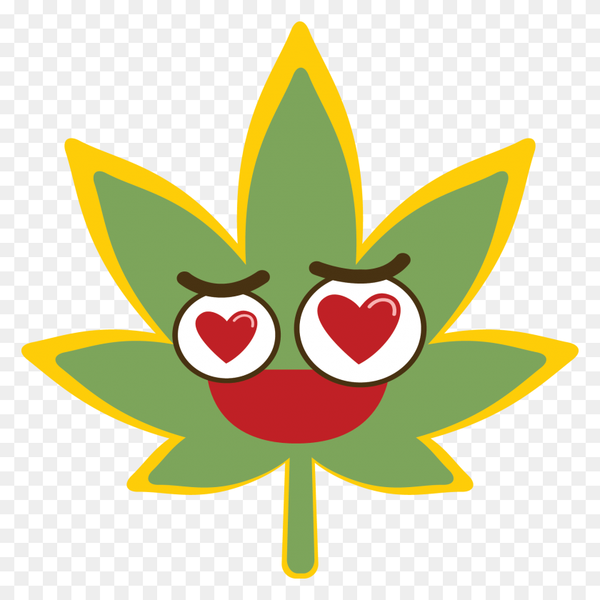 1700x1700 Descargar Png Potmoji Cannabis Emojis Mensajes Etiqueta, Gráficos, Planta Hd Png