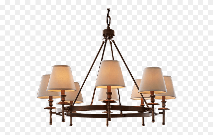 557x472 Pottery Barn Collins Chandelier, Lamp, Lampshade, Table Lamp Descargar Hd Png