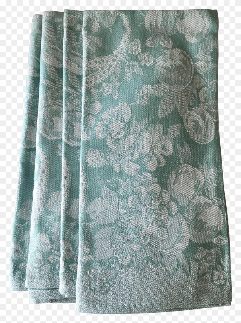2411x3298 Pottery Barn Green Damask Dinner Napkins HD PNG Download