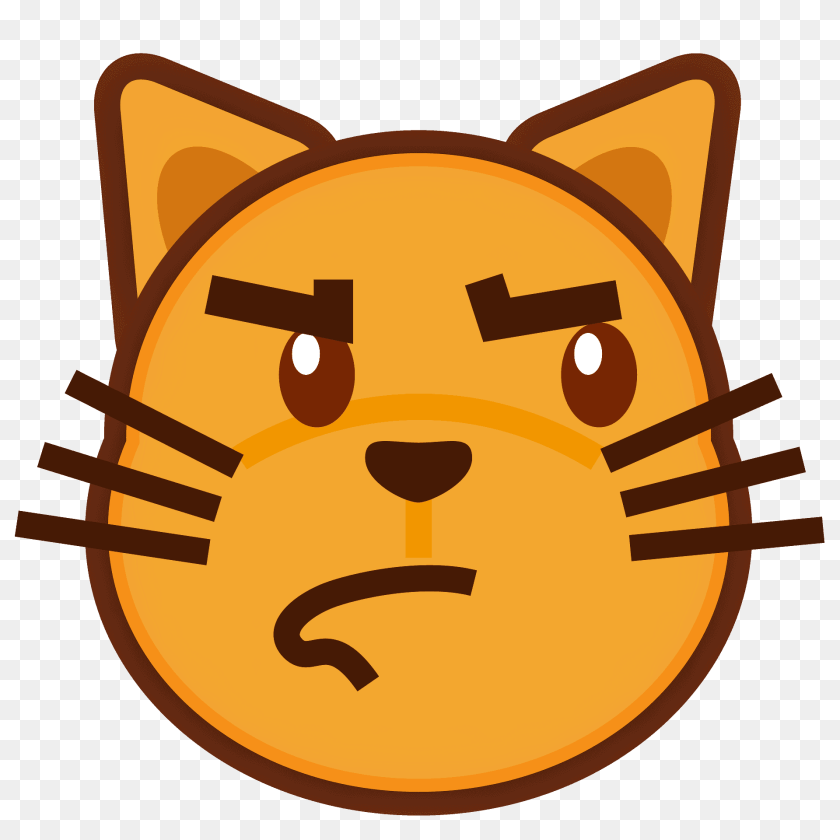 1920x1920 Pouting Cat Emoji Clipart, Logo Transparent PNG